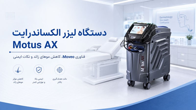 دستگاه لیزر الکساندرایت Motus AX و فناوری Moveo برای لیزر موهای زائد